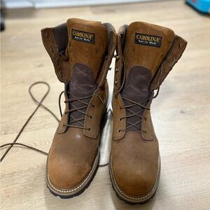 Carolina Men's Tan Leather Steel Toe Work Boots